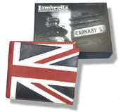 View Item Lambretta Union Jack Flag Mod Retro Leather Mans Wallet